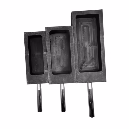 Molde de grafito personalizado Molde de lingote de grafito para barra de oro y plata